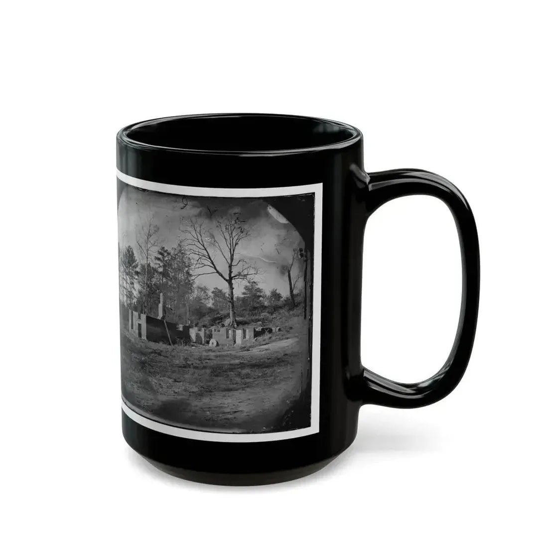 Cold Harbor, Va., Vicinity. Ruins Of Gaines' Mill (U.S. Civil War) Black Coffee Mug - Go Mug Yourself