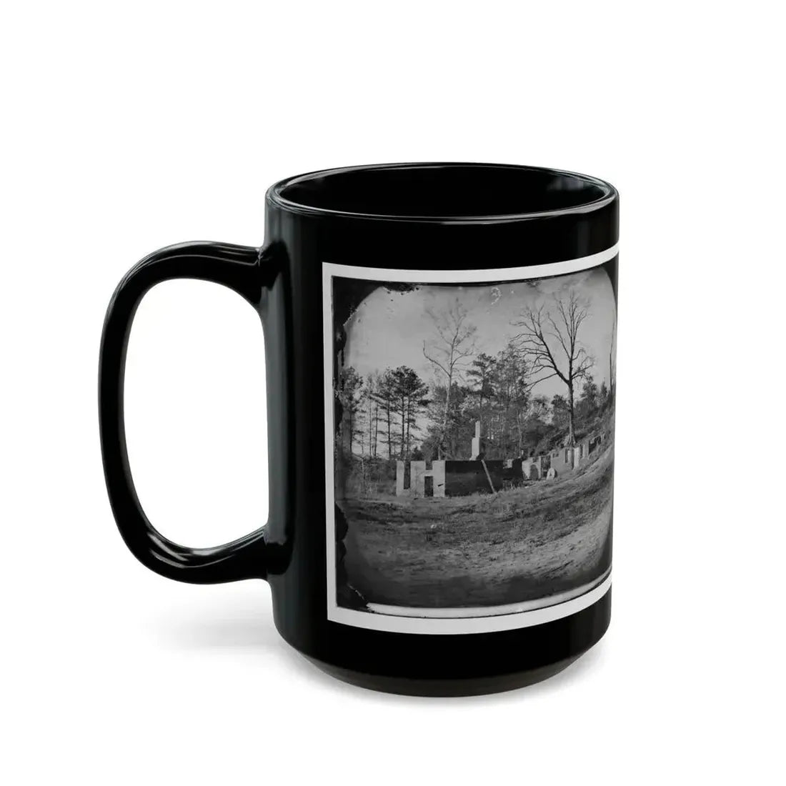 Cold Harbor, Va., Vicinity. Ruins Of Gaines' Mill (U.S. Civil War) Black Coffee Mug - Go Mug Yourself