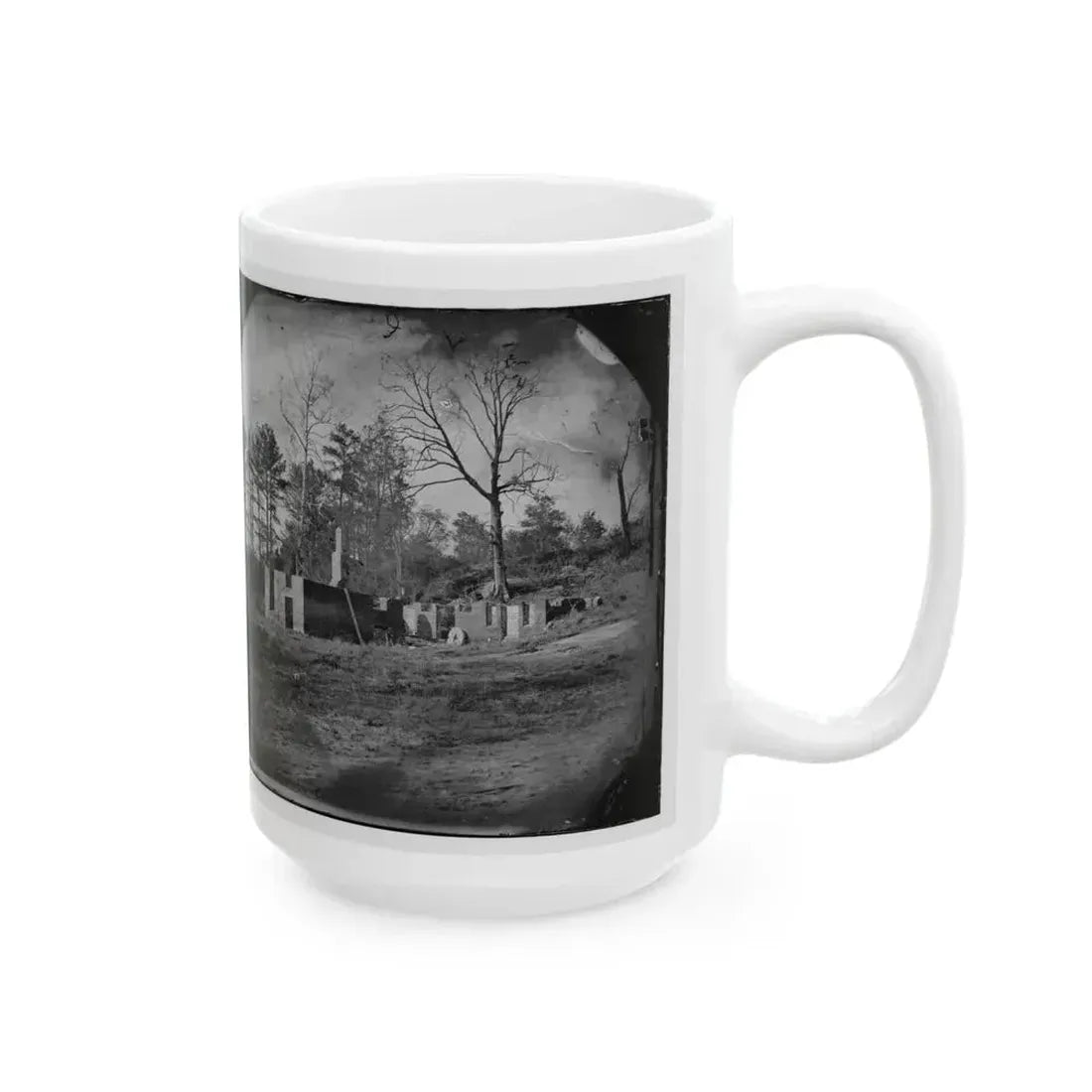 Cold Harbor, Va., Vicinity. Ruins Of Gaines' Mill (U.S. Civil War) White Coffee Mug - Go Mug Yourself