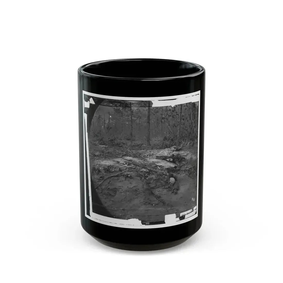 Cold Harbor, Va., Vicinity. Unburied Dead On The Battlefield Of Gaines' Mill (U.S. Civil War) Black Coffee Mug 15oz - Go Mug Yourself