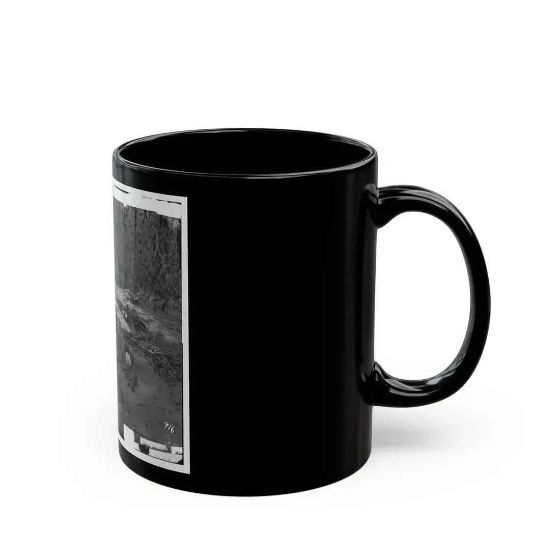 Cold Harbor, Va., Vicinity. Unburied Dead On The Battlefield Of Gaines' Mill (U.S. Civil War) Black Coffee Mug - Go Mug Yourself