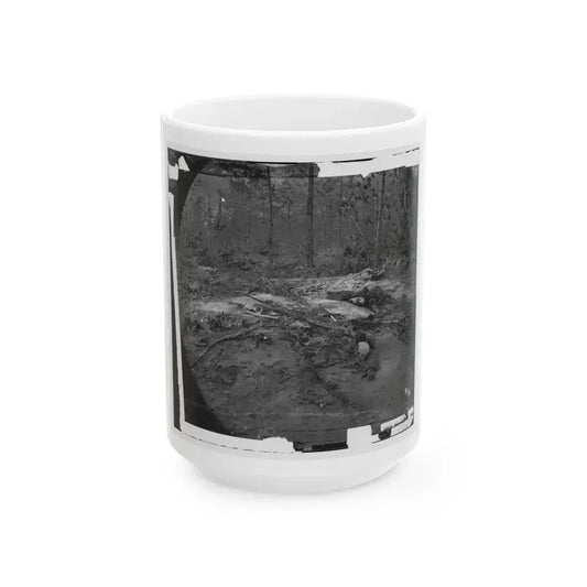 Cold Harbor, Va., Vicinity. Unburied Dead On The Battlefield Of Gaines' Mill (U.S. Civil War) White Coffee Mug 15oz - Go Mug Yourself