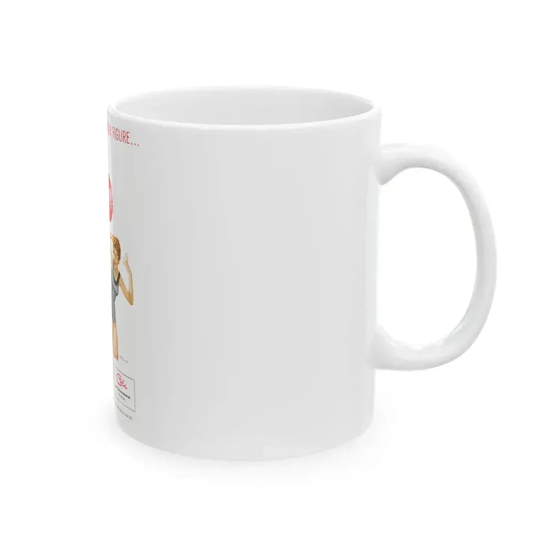 Cole of California ad, 1953 (1) - White Coffee Mug - Go Mug Yourself