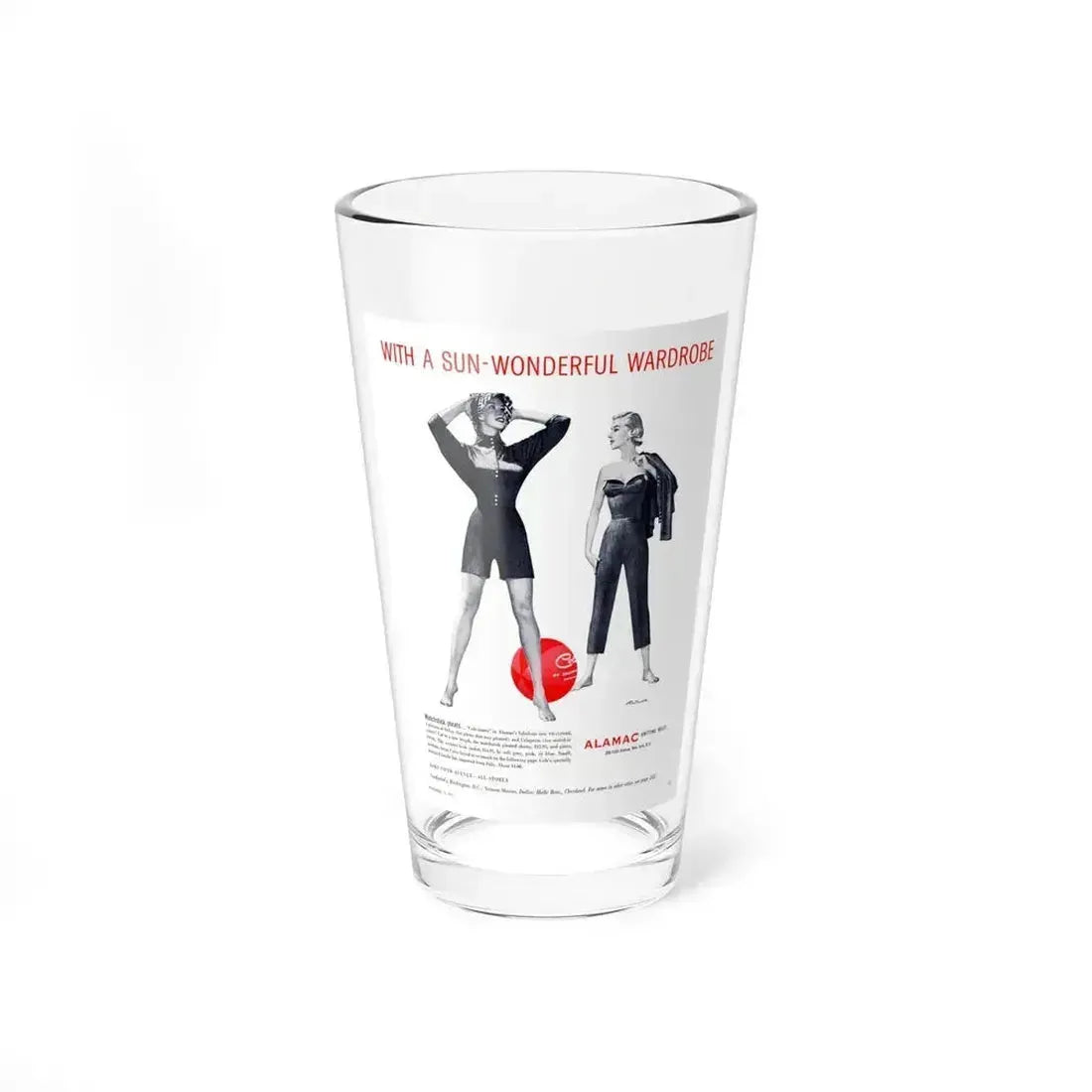 Cole of California ad, 1953 (2) - Pint Glass 16oz 16oz - Go Mug Yourself