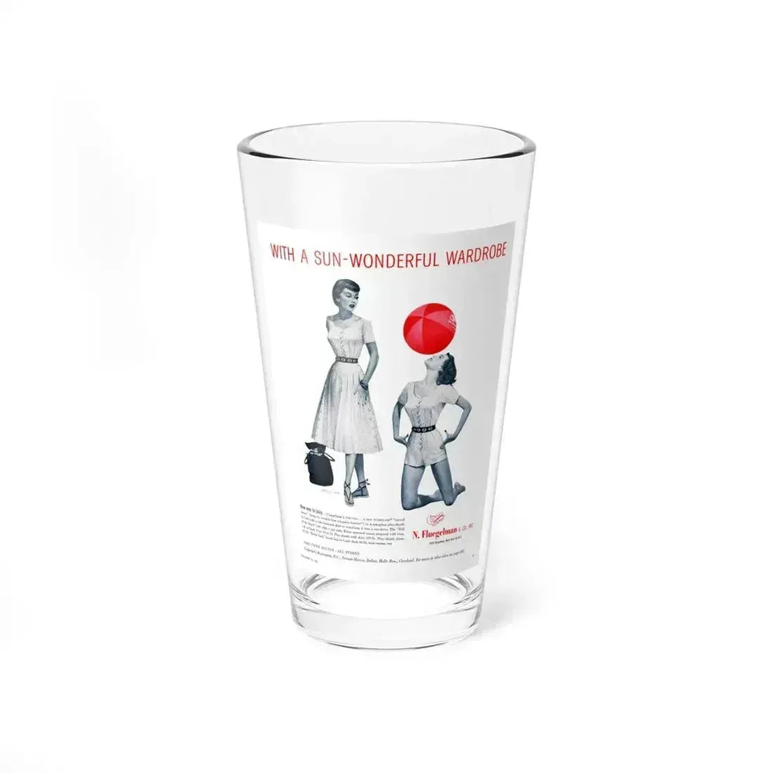Cole of California ad, 1953 (4) - Pint Glass 16oz 16oz - Go Mug Yourself