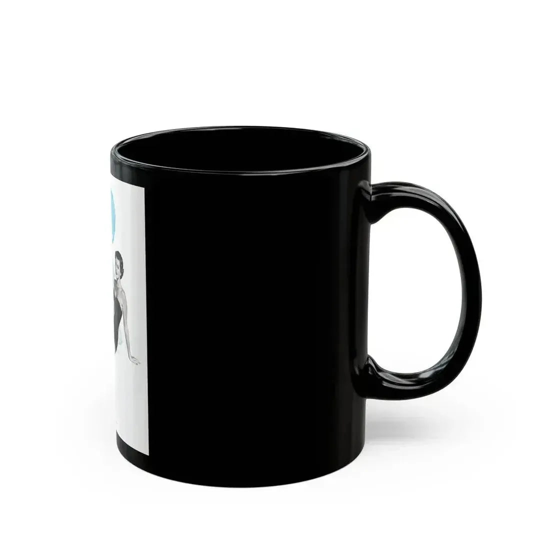 Cole of California ad, Harpers Bazaar, January 1950 - Black Coffee Mug - Go Mug Yourself