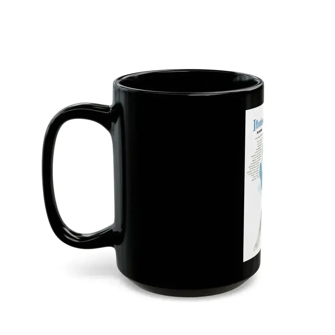Cole of California ad, Harpers Bazaar, January 1950 - Black Coffee Mug - Go Mug Yourself