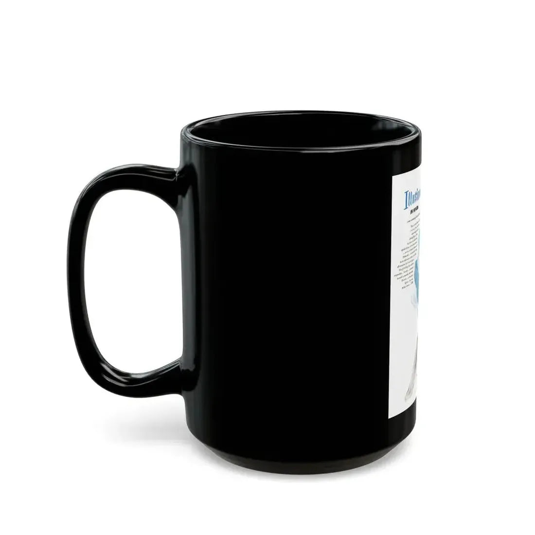 Cole of California ad, Harpers Bazaar, January 1950 - Black Coffee Mug - Go Mug Yourself