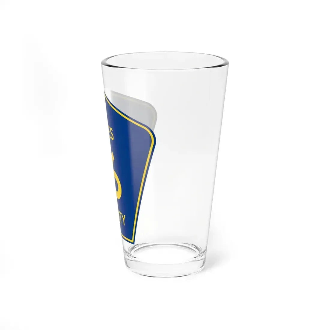 Coles County 16 (Illinois) (Road Sign) Pint Glss 16oz - Go Mug Yourself