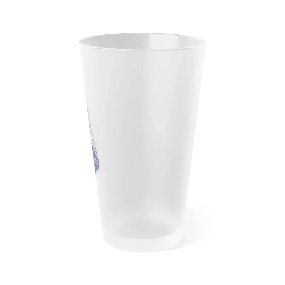 Collar Insignia (U.S. Space Force) Frosted Pint Glass 16oz - Go Mug Yourself
