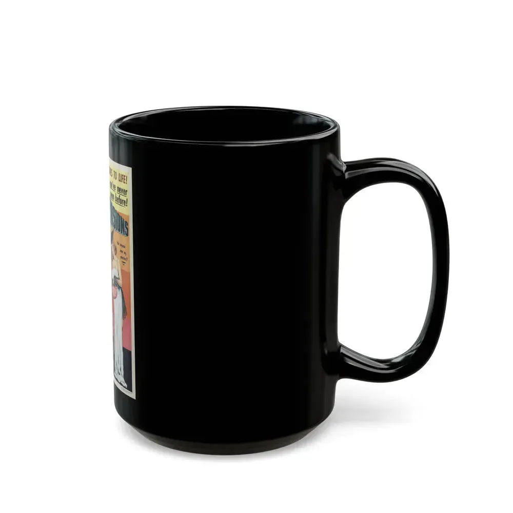 COLLEGE CAPERS 1953 Movie Poster - Black Coffee Mug - Go Mug Yourself