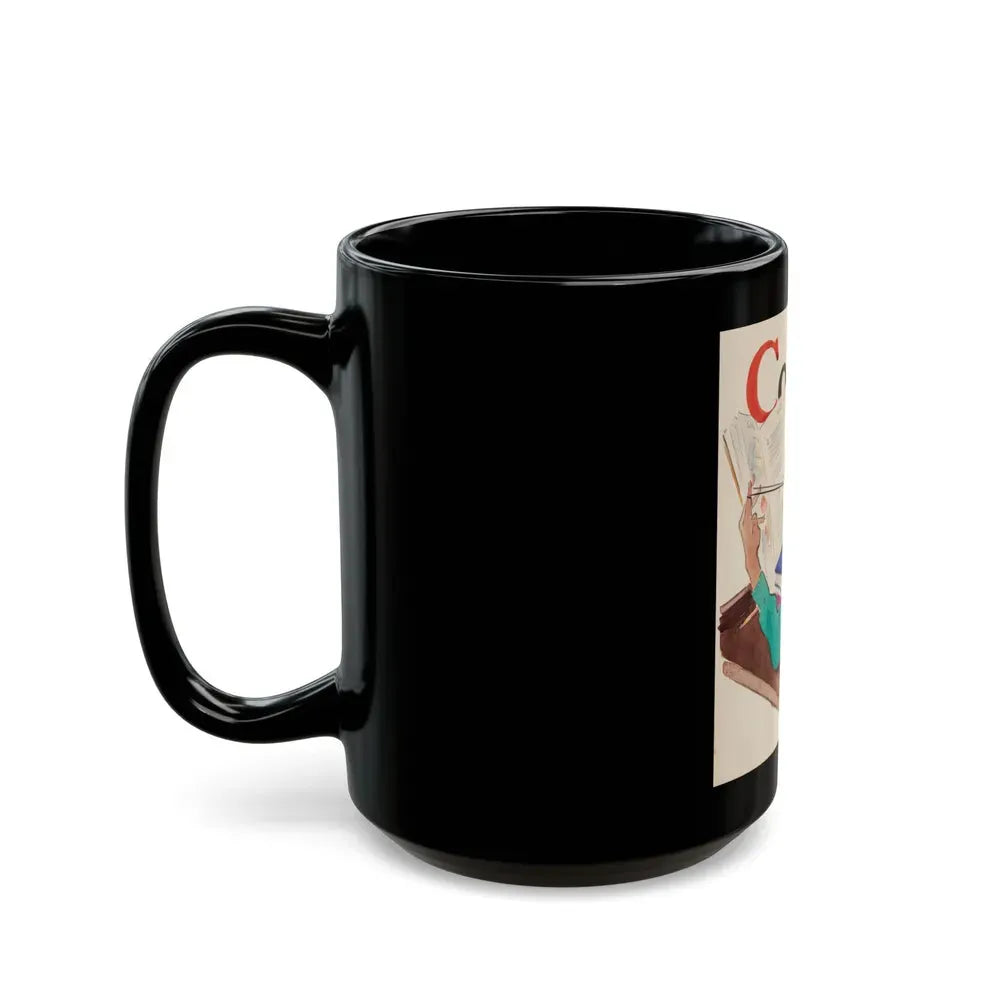 Collier's magazine preliminary cover, early 1930s - Black Coffee Mug - Go Mug Yourself