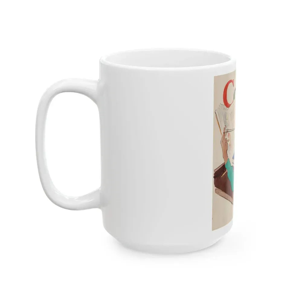 Collier's magazine preliminary cover, early 1930s - White Coffee Mug - Go Mug Yourself