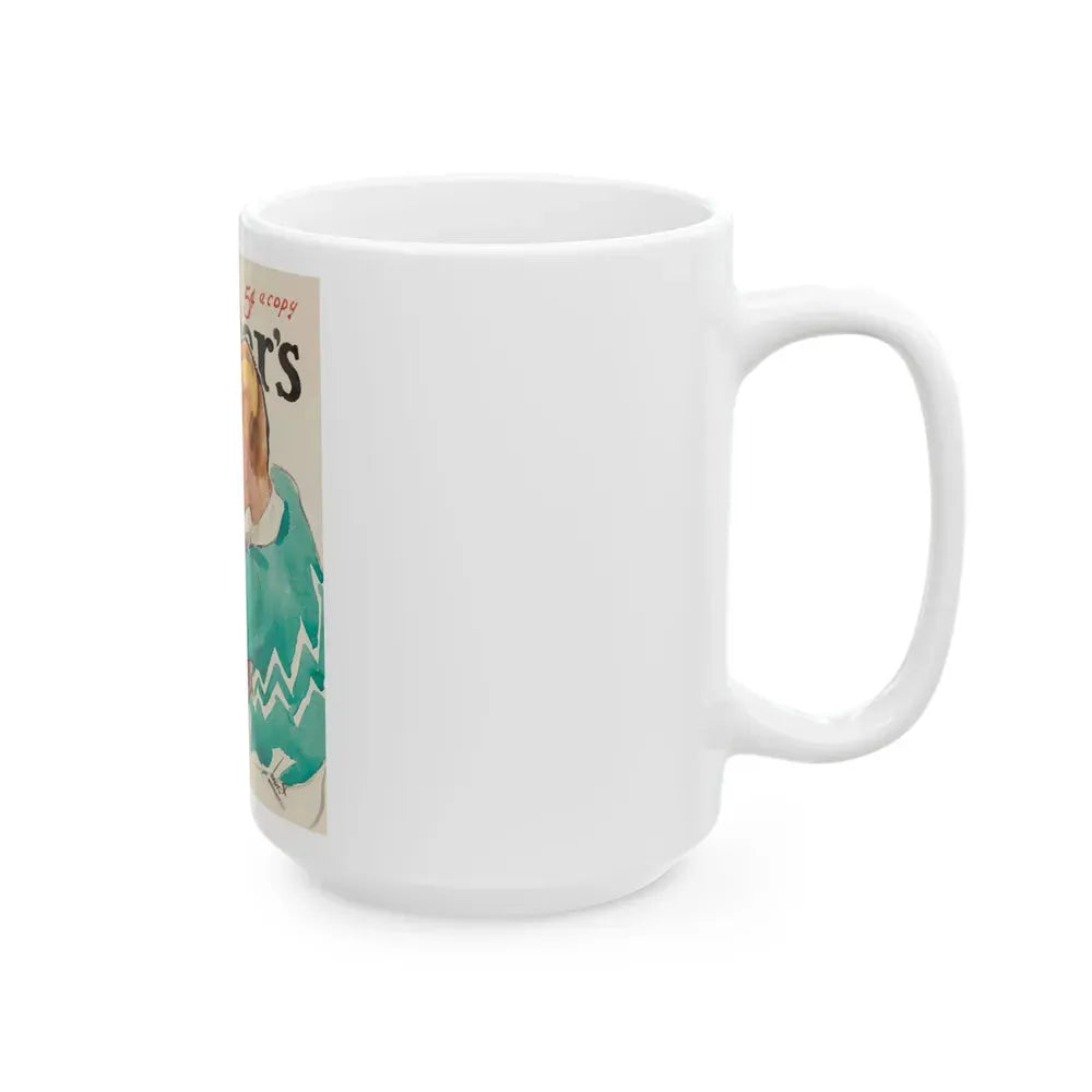Collier's magazine preliminary cover, early 1930s - White Coffee Mug - Go Mug Yourself