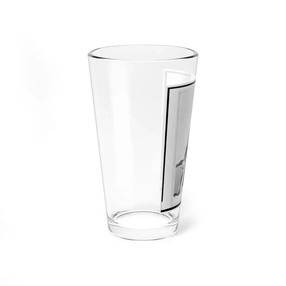 Colonel Adolph Dengler, 43rd Illinois Infantry, Union Officer, Three-Quarter-Length Portrait, Standing, Facing Front (U.S. Civil War) Pint Glass 16oz - Go Mug Yourself