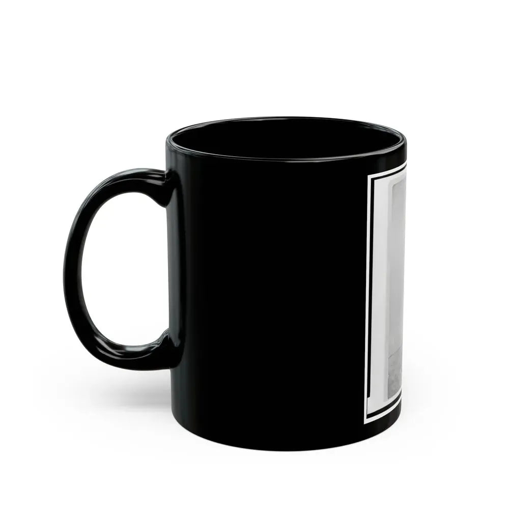Colonel Francis (Frank) Erdelmeyer, Union Officer In The 32nd Indiana Regiment, Full-Length Portrait, Standing, Facing Front (U.S. Civil War) Black Coffee Mug - Go Mug Yourself