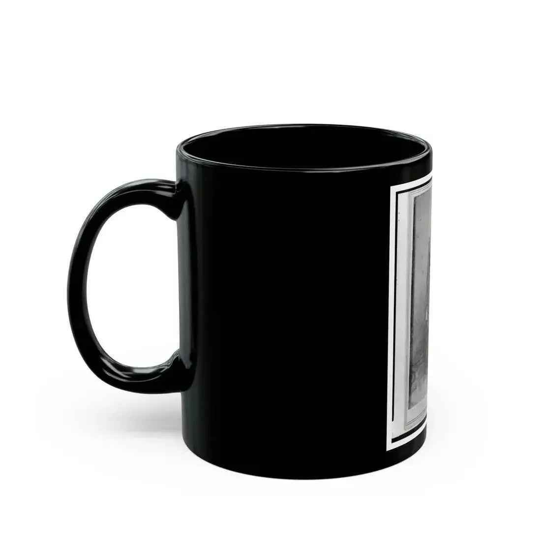 Colonel Geza Milahotzy, Union Officer In The 24th Illinois Infantry Regiment, Full-Length Portrait, Standing, Facing Front (U.S. Civil War) Black Coffee Mug - Go Mug Yourself