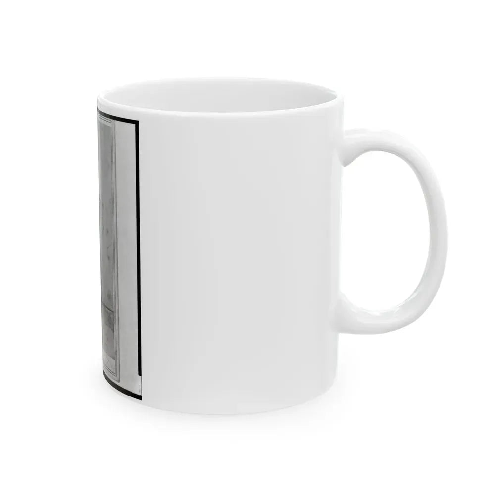 Colonel Geza Milahotzy, Union Officer In The 24th Illinois Infantry Regiment, Full-Length Portrait, Standing, Facing Front (U.S. Civil War) White Coffee Mug - Go Mug Yourself