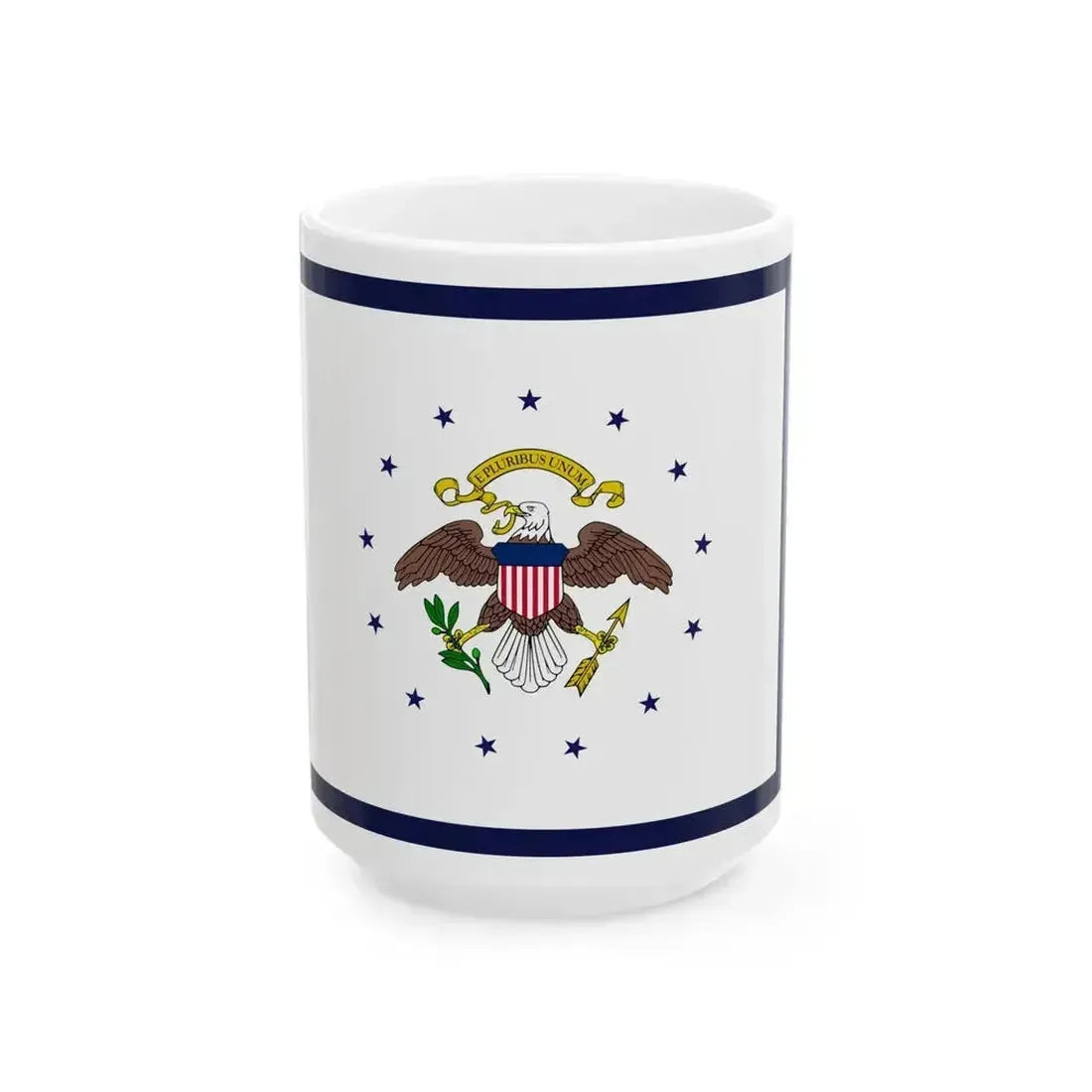 Color of the Vice President of the United States 1948-1975 (United States) White Coffee Mug 15oz - Go Mug Yourself