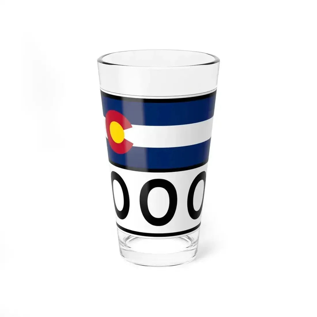 Colorado 000 wide (Colorado) (Road Sign) Pint Glss 16oz 16oz - Go Mug Yourself