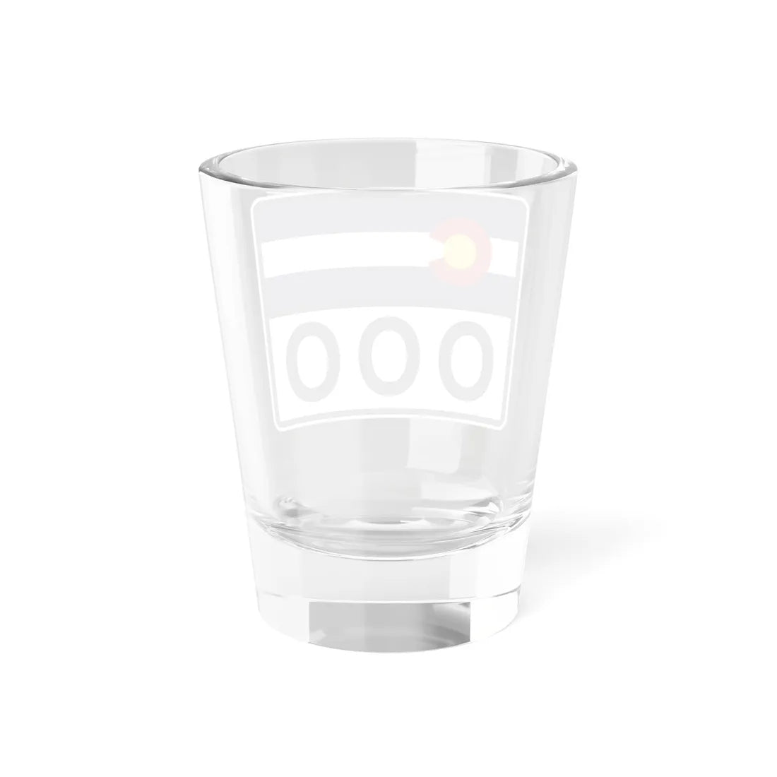 Colorado 000 wide (Colorado) (Road Sign) Shot Glass 1.5oz - Go Mug Yourself