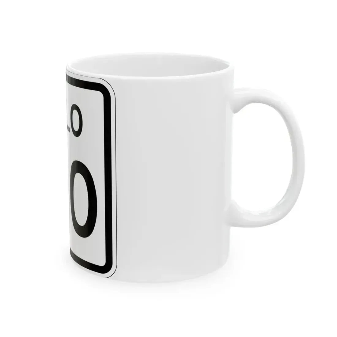 Colorado 100 1952 (Colorado) (Road Sign) White Coffee Mug - Go Mug Yourself