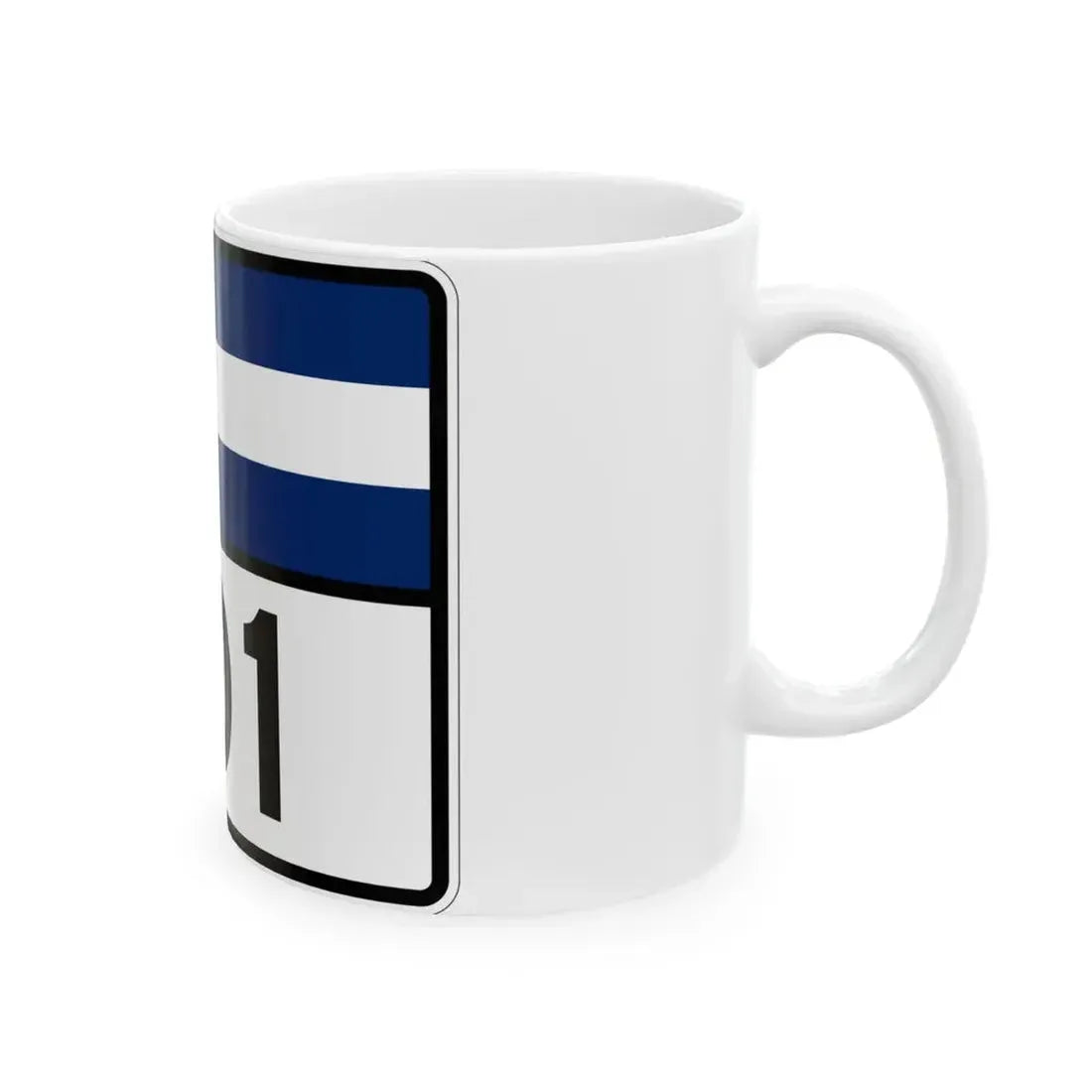 Colorado 101 wide (Colorado) (Road Sign) White Coffee Mug - Go Mug Yourself