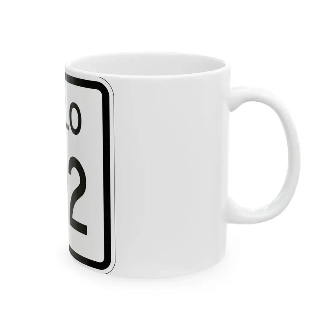 Colorado 102 1952 (Colorado) (Road Sign) White Coffee Mug - Go Mug Yourself