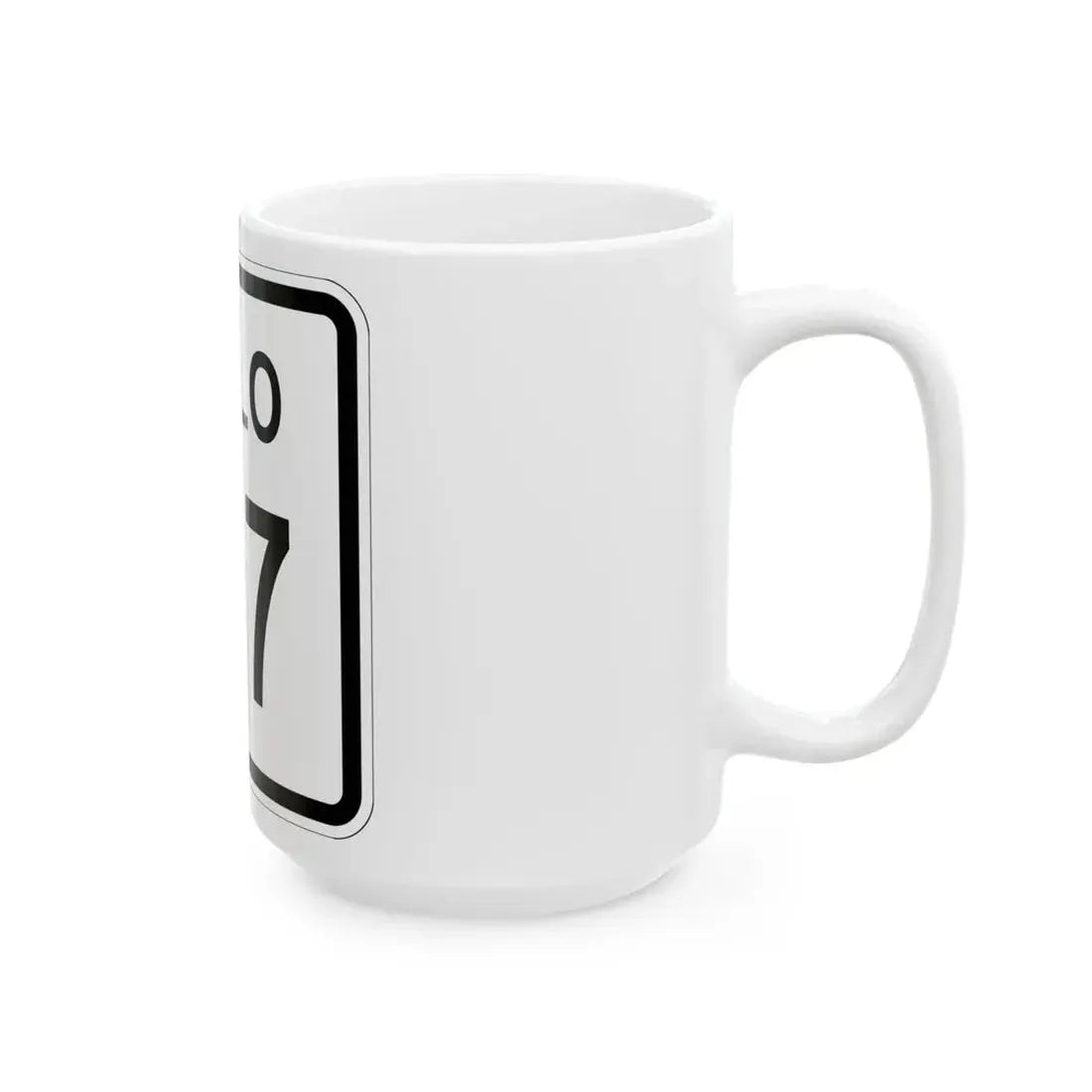 Colorado 107 1952 (Colorado) (Road Sign) White Coffee Mug - Go Mug Yourself