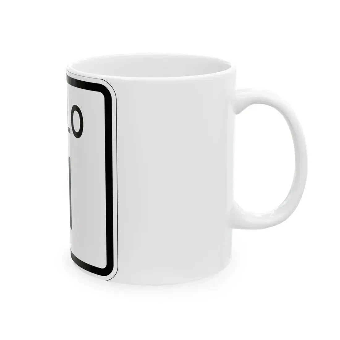 Colorado 11 1952 (Colorado) (Road Sign) White Coffee Mug - Go Mug Yourself