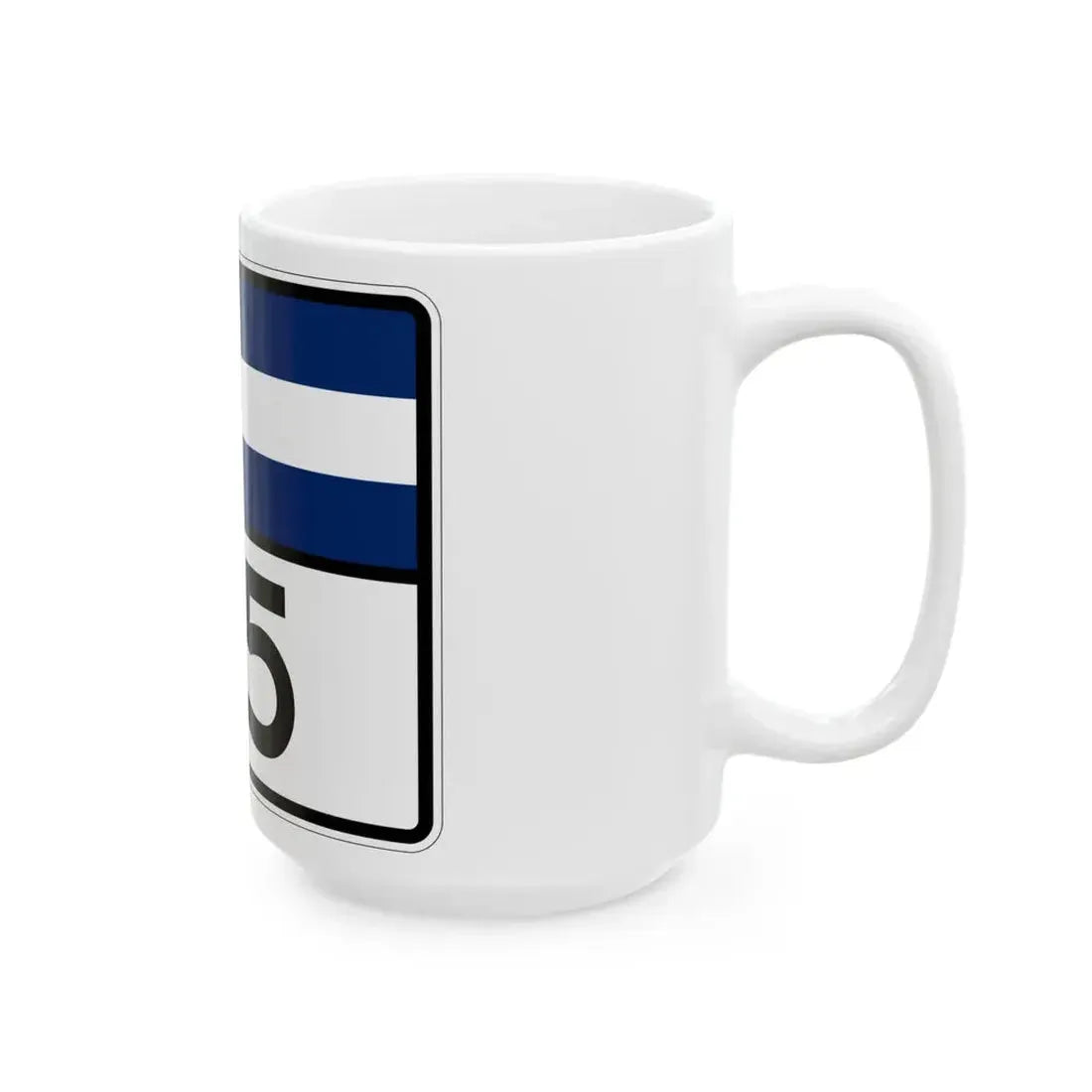 Colorado 115 wide (Colorado) (Road Sign) White Coffee Mug - Go Mug Yourself