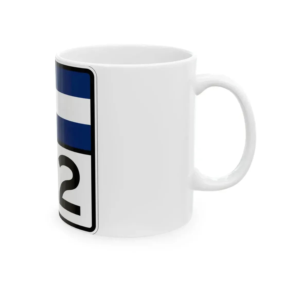 Colorado 122 (Colorado) (Road Sign) White Coffee Mug - Go Mug Yourself