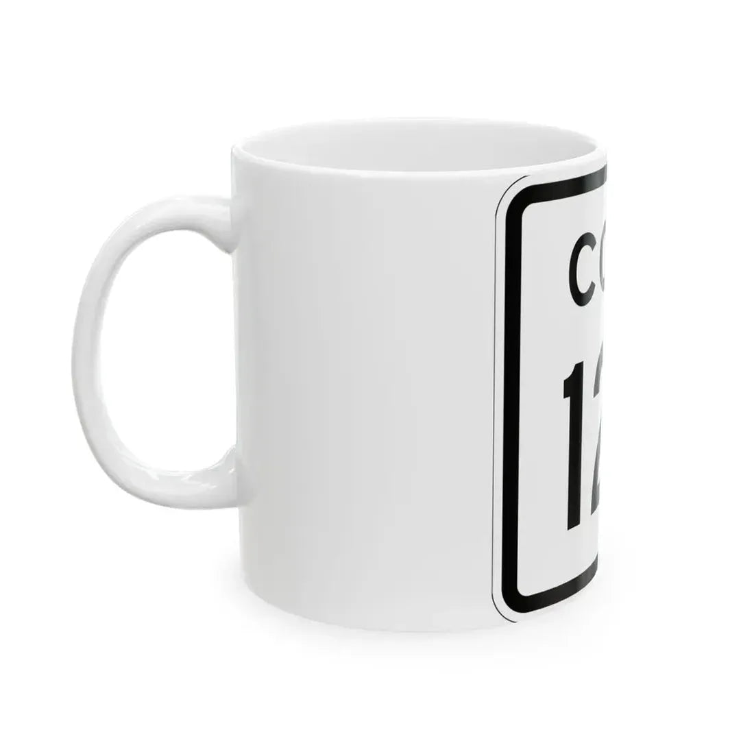 Colorado 124 1952 (Colorado) (Road Sign) White Coffee Mug - Go Mug Yourself