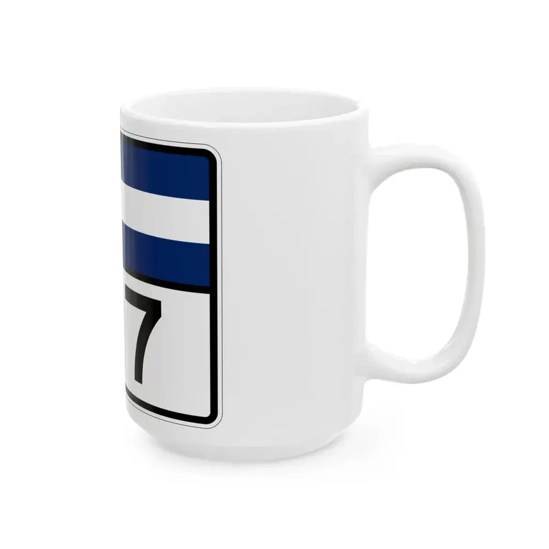 Colorado 127 wide (Colorado) (Road Sign) White Coffee Mug - Go Mug Yourself