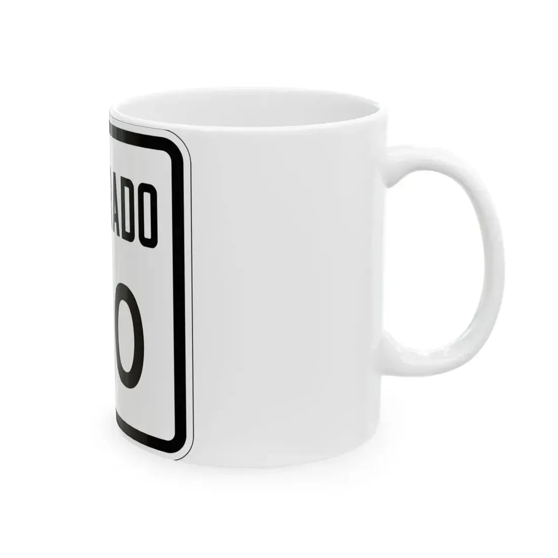 Colorado 130 1946 (Colorado) (Road Sign) White Coffee Mug - Go Mug Yourself