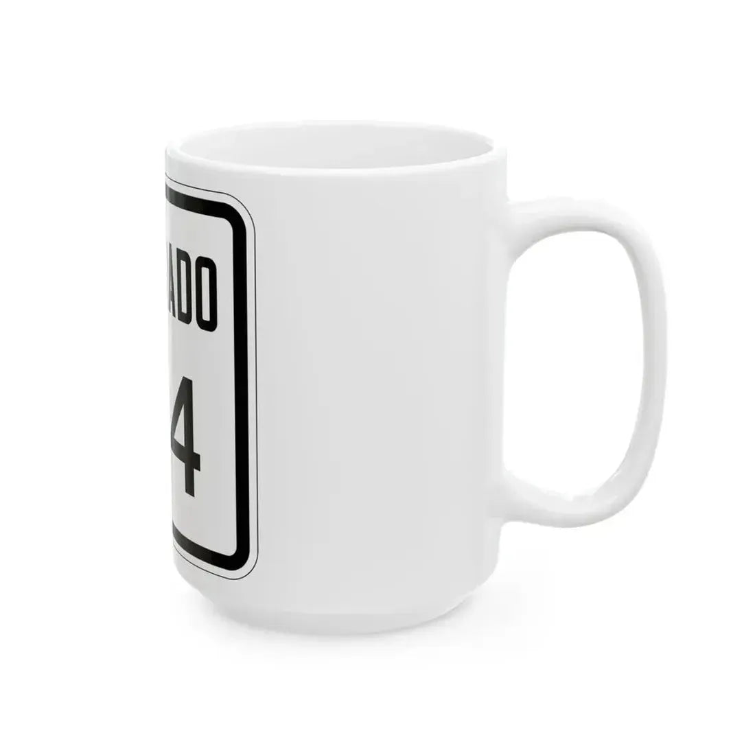 Colorado 134 1946 (Colorado) (Road Sign) White Coffee Mug - Go Mug Yourself