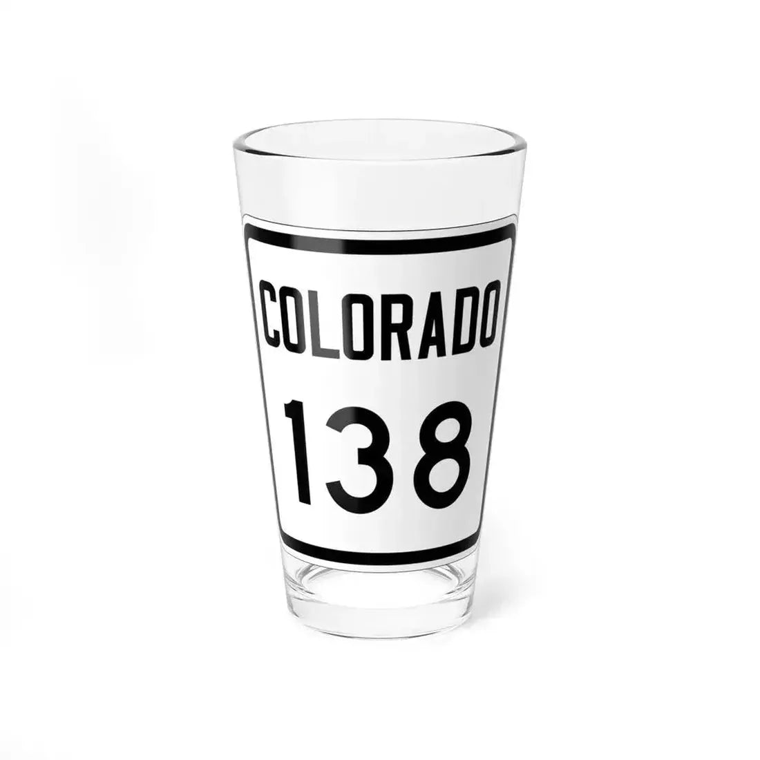Colorado 138 1946 (Colorado) (Road Sign) Pint Glss 16oz 16oz - Go Mug Yourself