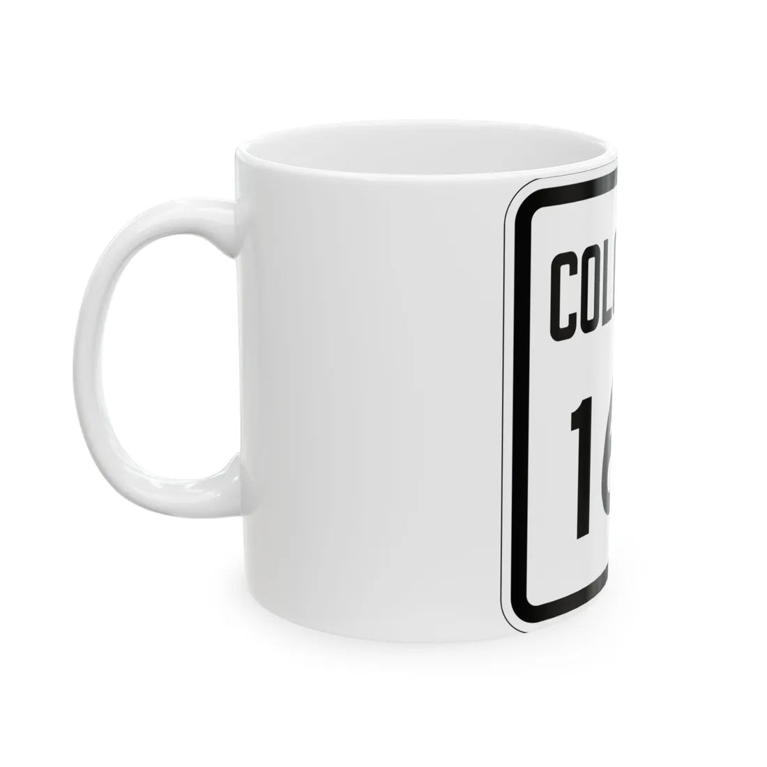 Colorado 168 1946 (Colorado) (Road Sign) White Coffee Mug - Go Mug Yourself