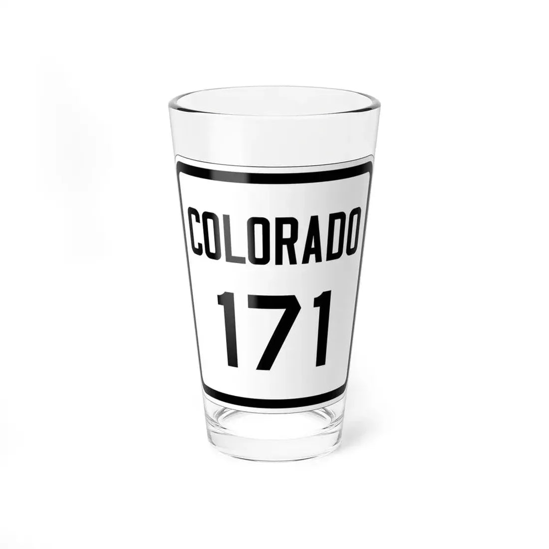 Colorado 171 1926 (Colorado) (Road Sign) Pint Glss 16oz 16oz - Go Mug Yourself
