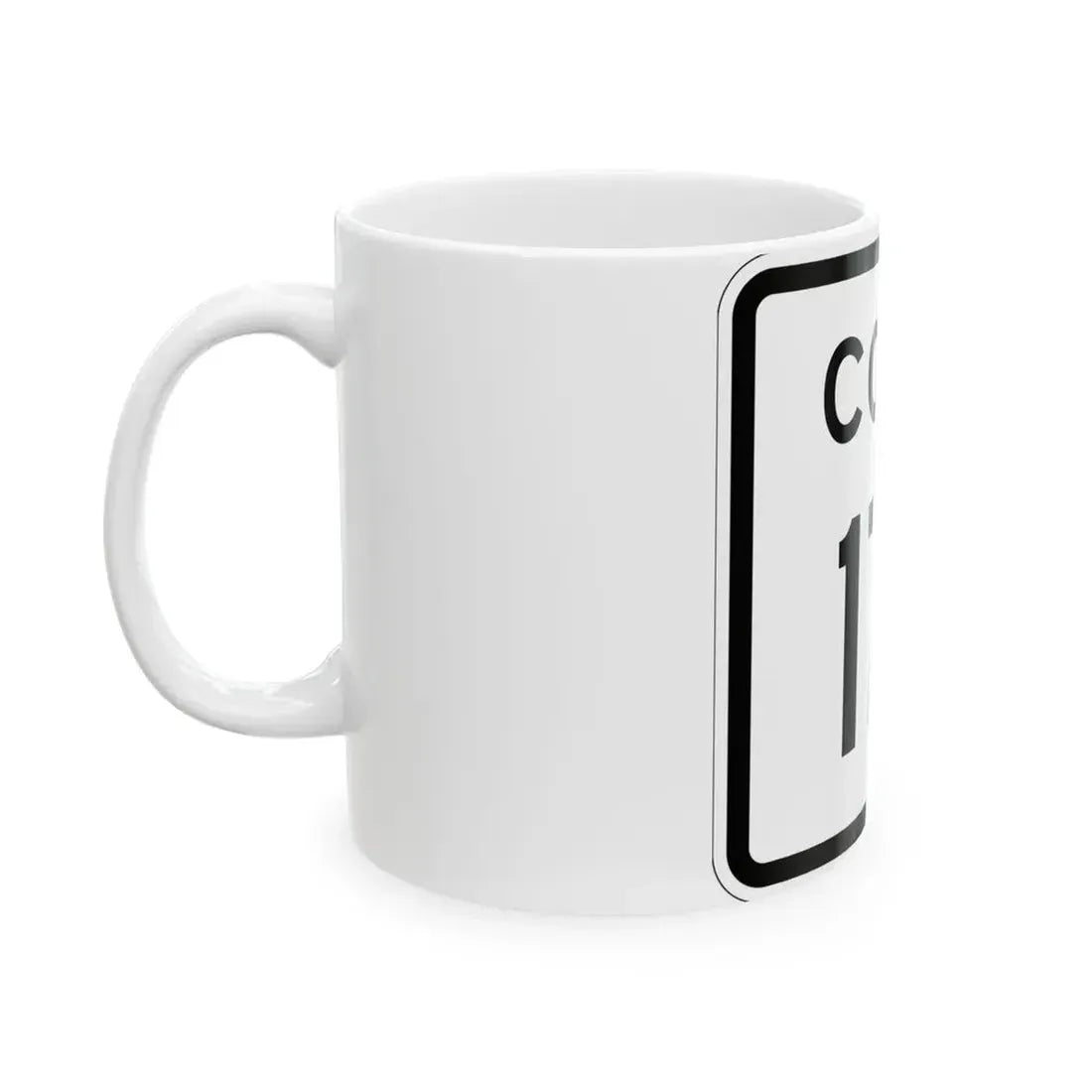 Colorado 171 1952 (Colorado) (Road Sign) White Coffee Mug - Go Mug Yourself