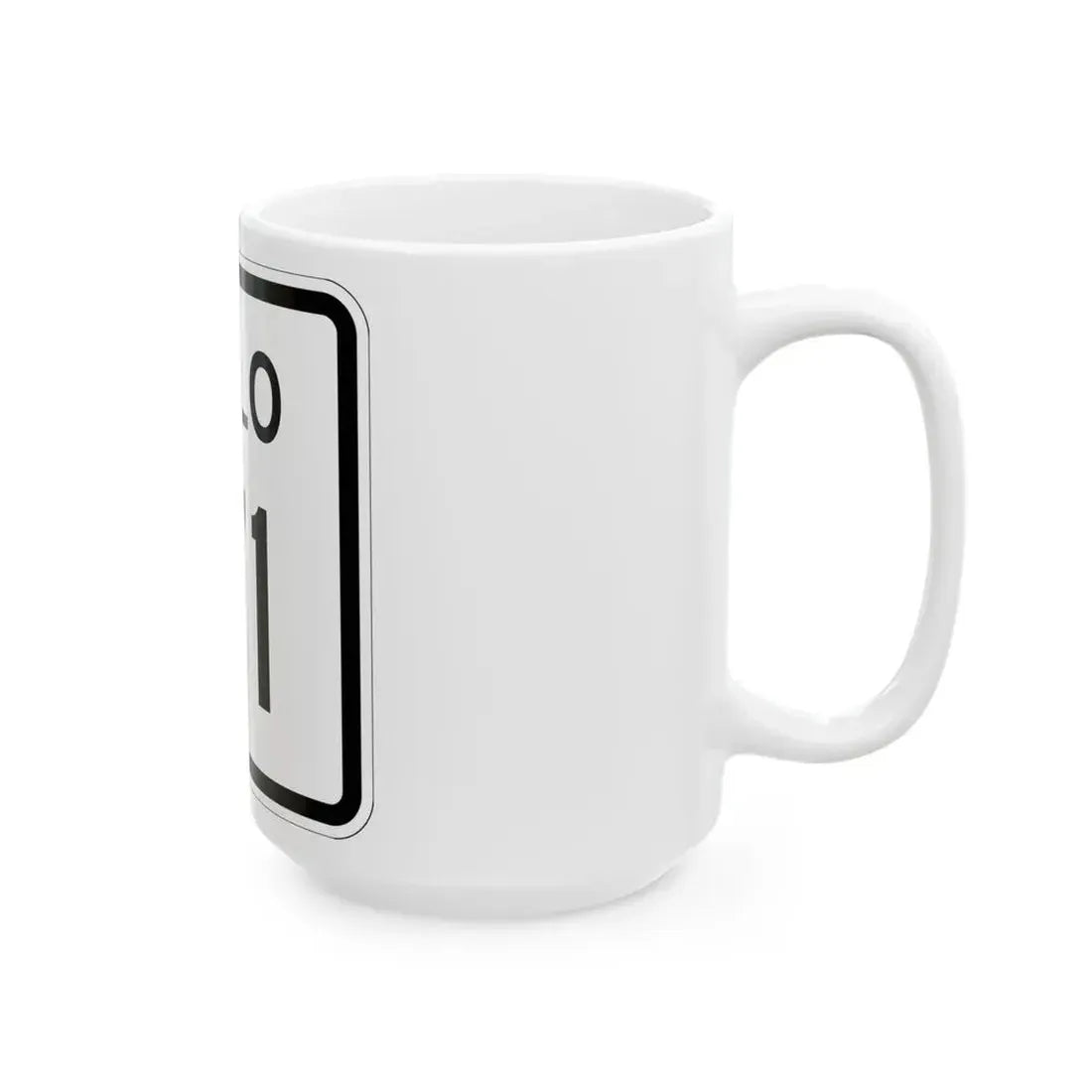 Colorado 171 1952 (Colorado) (Road Sign) White Coffee Mug - Go Mug Yourself