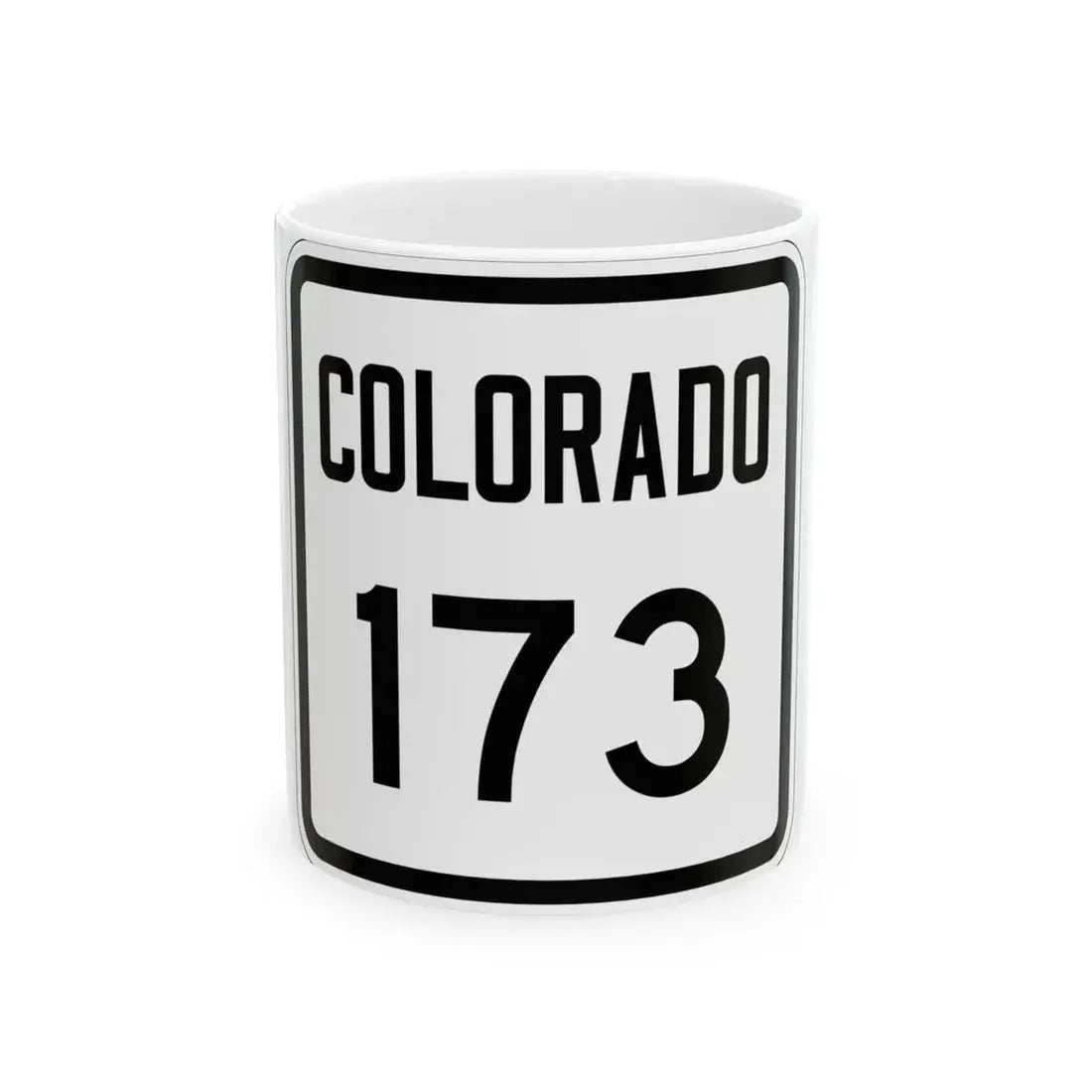 Colorado 173 1946 (Colorado) (Road Sign) White Coffee Mug 11oz - Go Mug Yourself