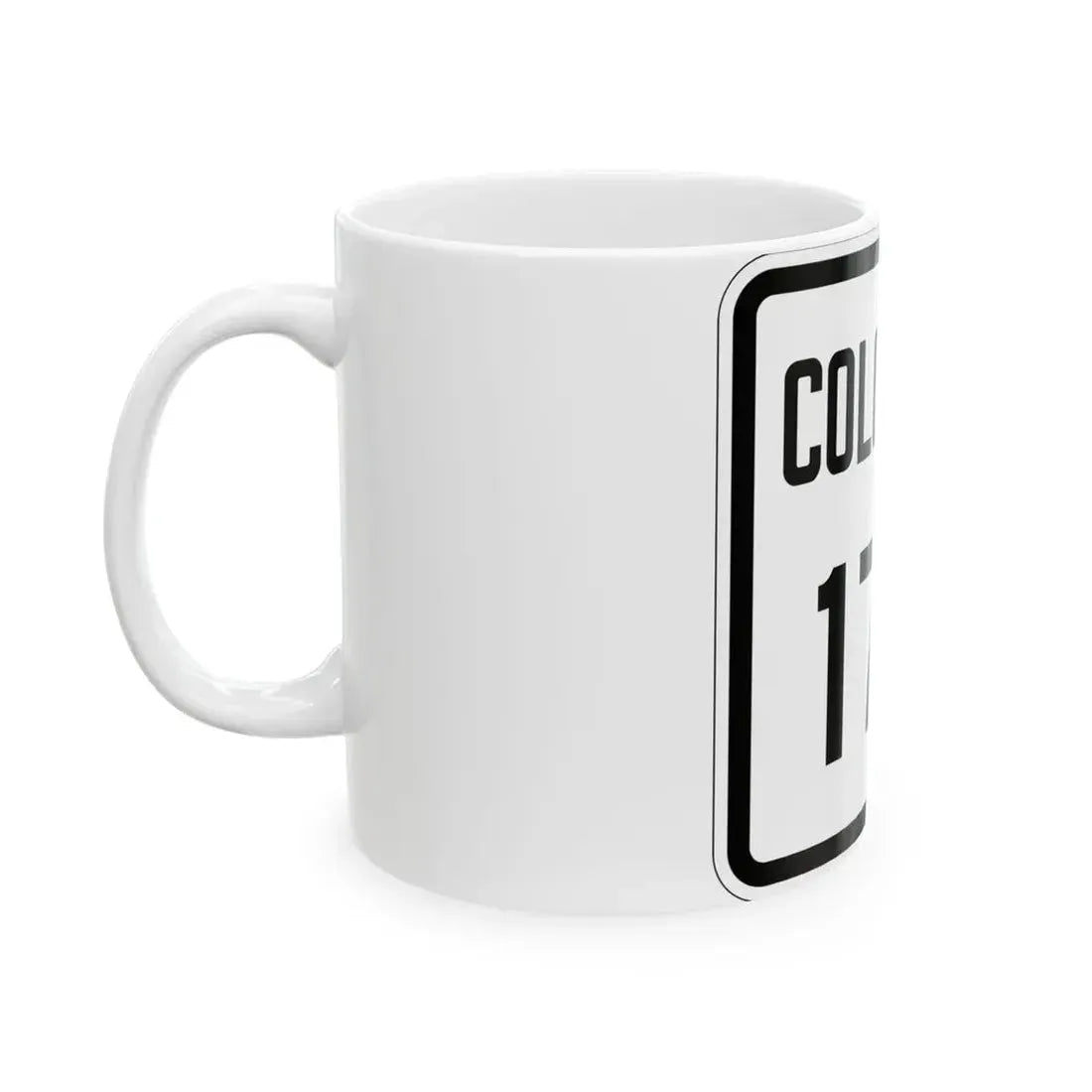 Colorado 173 1946 (Colorado) (Road Sign) White Coffee Mug - Go Mug Yourself