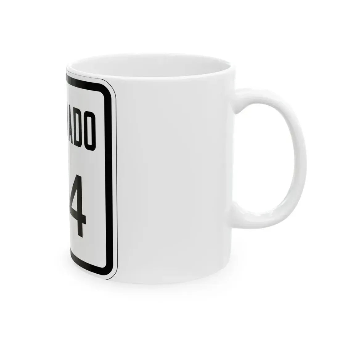 Colorado 174 1946 (Colorado) (Road Sign) White Coffee Mug - Go Mug Yourself