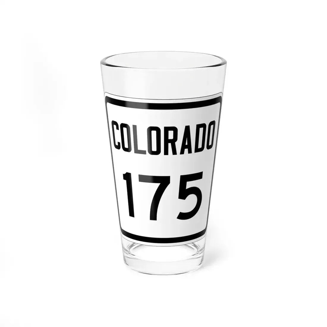 Colorado 175 1946 (Colorado) (Road Sign) Pint Glss 16oz 16oz - Go Mug Yourself
