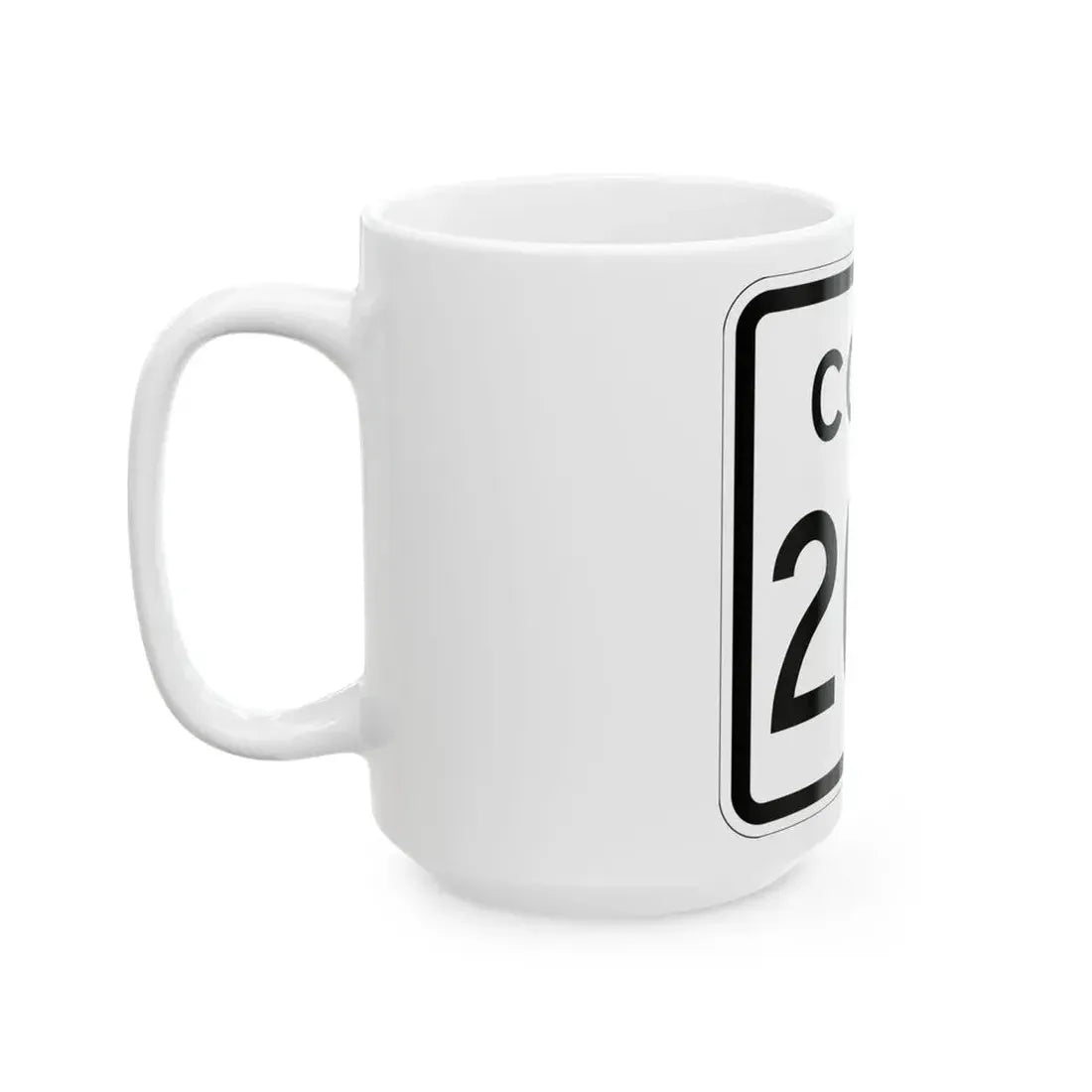 Colorado 200 1952 (Colorado) (Road Sign) White Coffee Mug - Go Mug Yourself