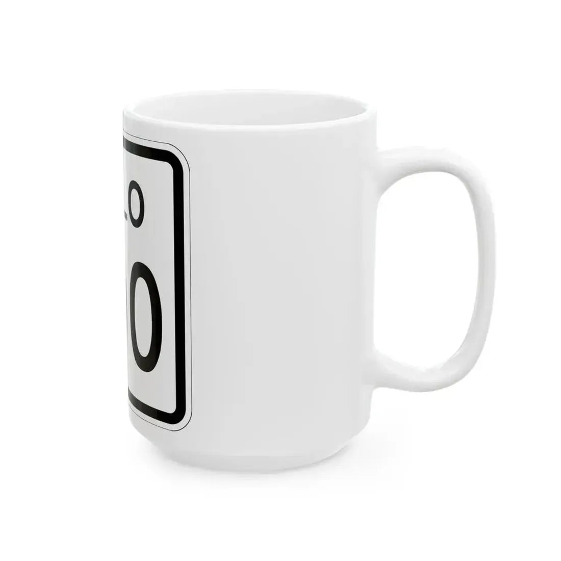 Colorado 200 1952 (Colorado) (Road Sign) White Coffee Mug - Go Mug Yourself