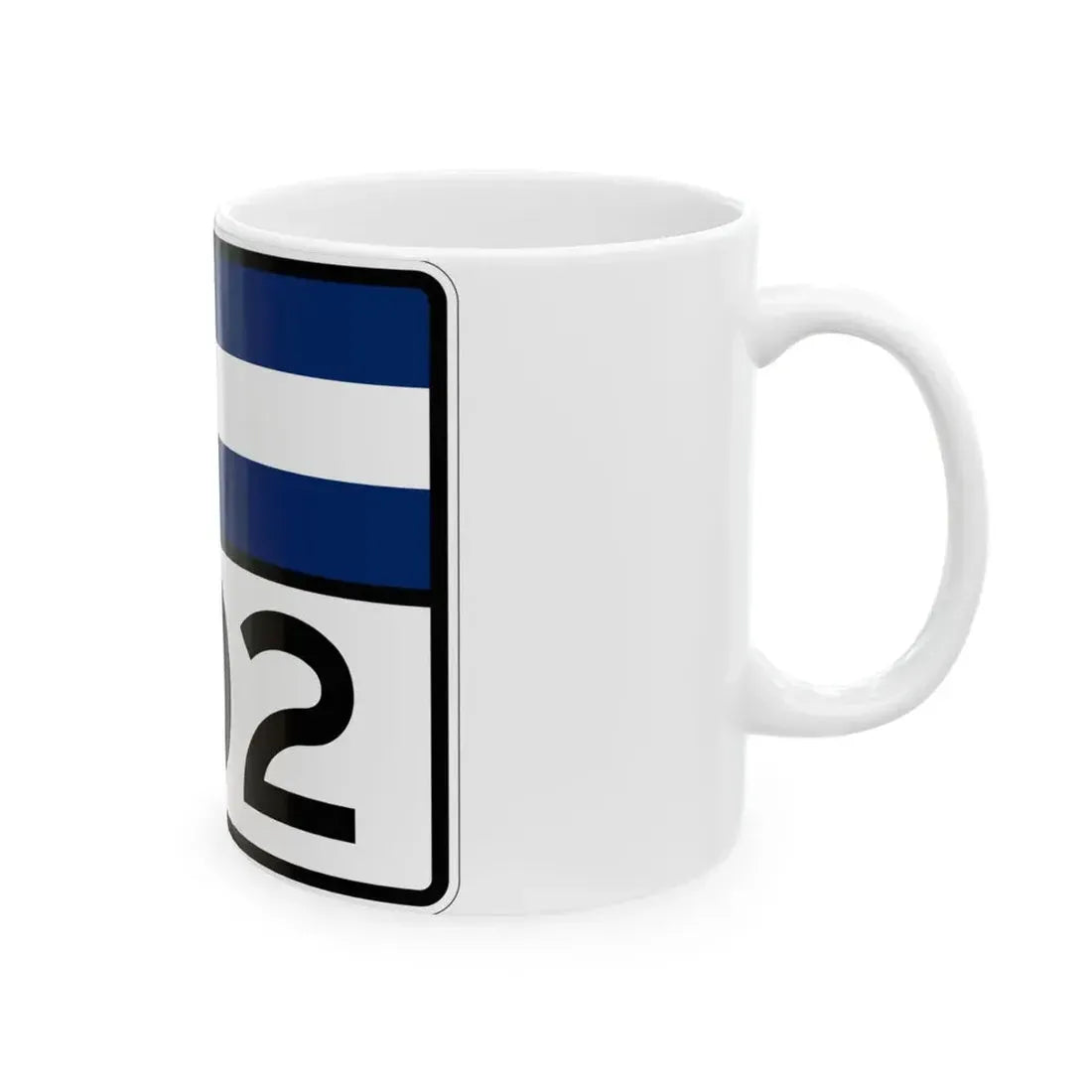 Colorado 202 wide (Colorado) (Road Sign) White Coffee Mug - Go Mug Yourself