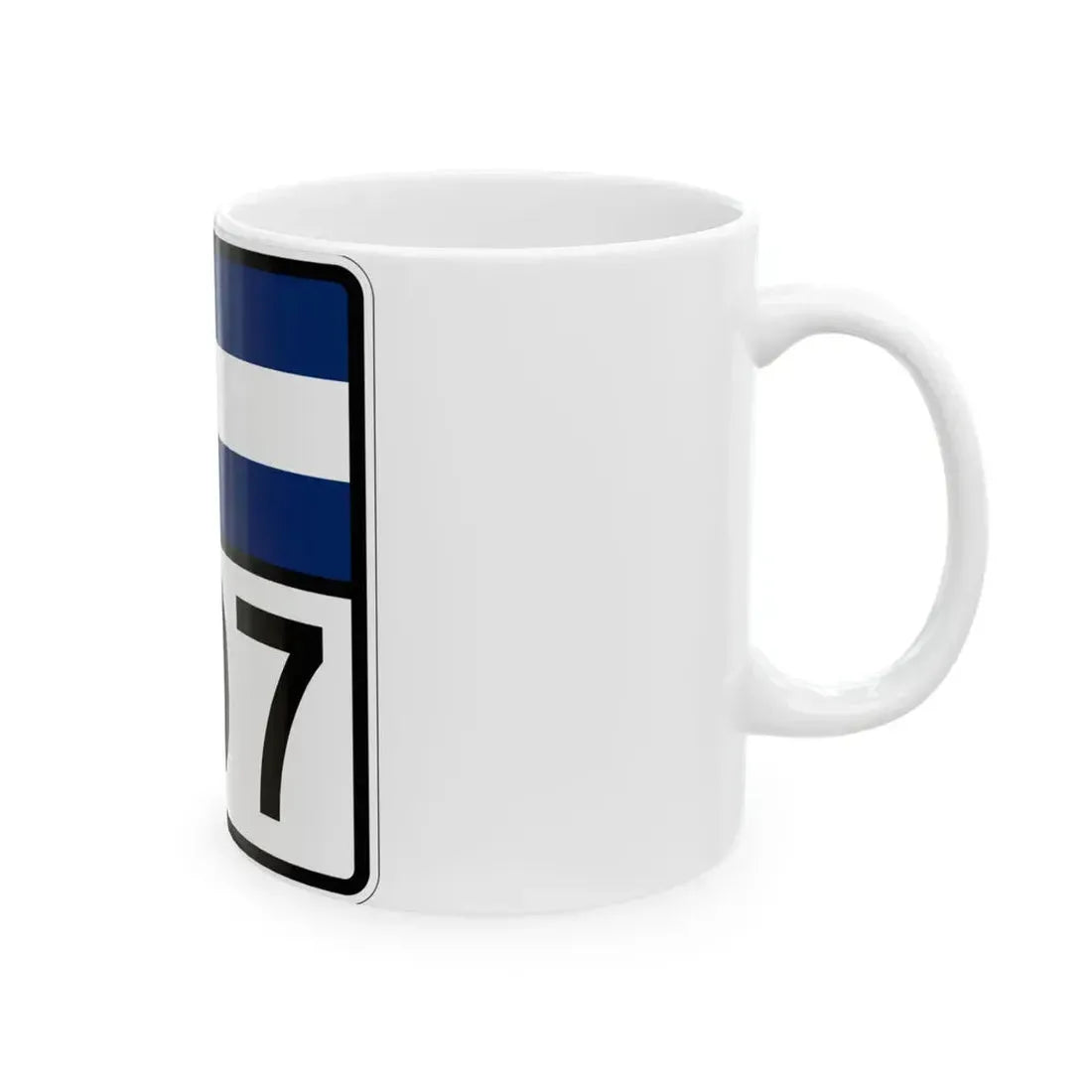 Colorado 207 (Colorado) (Road Sign) White Coffee Mug - Go Mug Yourself