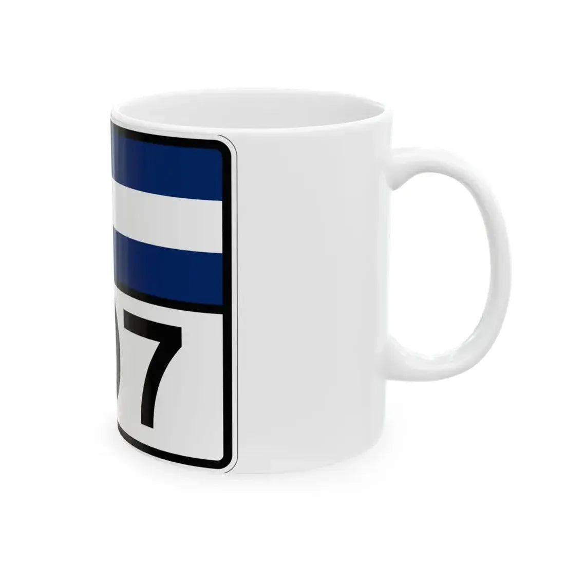 Colorado 207 wide (Colorado) (Road Sign) White Coffee Mug - Go Mug Yourself
